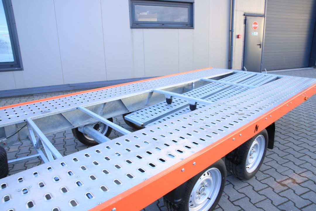 Niewiadów Mars NM 4.5 13C pomarańczowa blenda - zweiachsiger Autotransporter, 450x195 cm, zGG 2700 kg - Bild 10