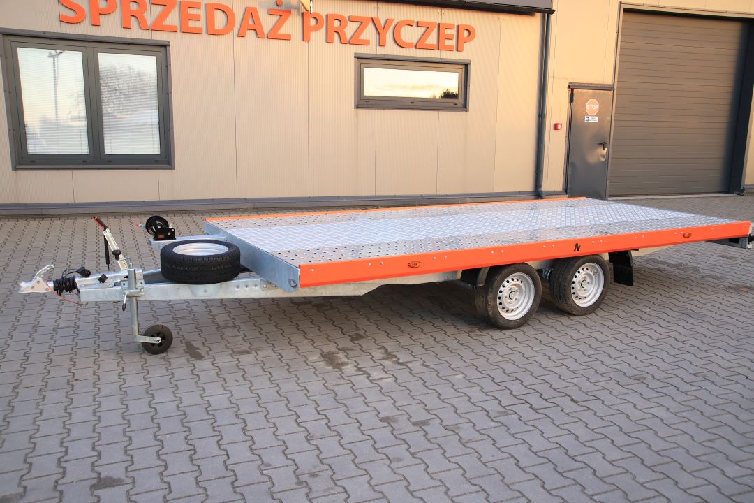 Niewiadów Mars NM 4.5 13C alu ryfel pomarańczowa blenda - zweiachsiger Autotransporter, 450x195 cm, zGG 2700 kg