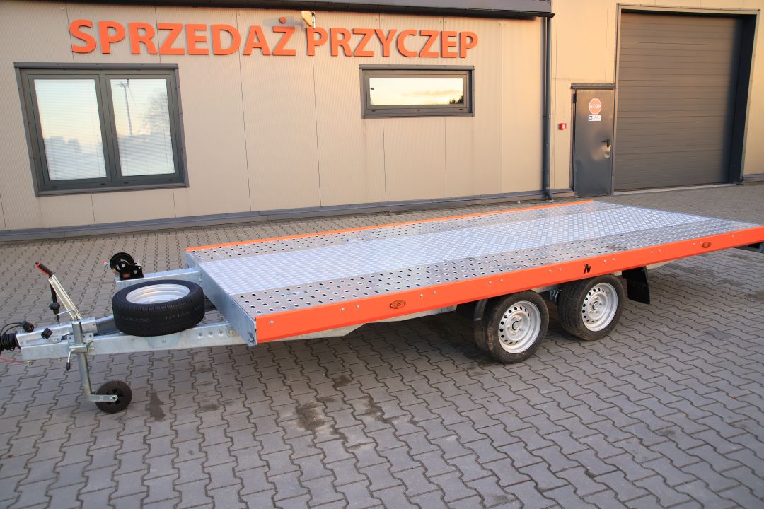 Niewiadów Mars NM 4.5 13C alu ryfel pomarańczowa blenda - twin-axle car transporter, 450x195 cm, GVW 2700 kg - image 4