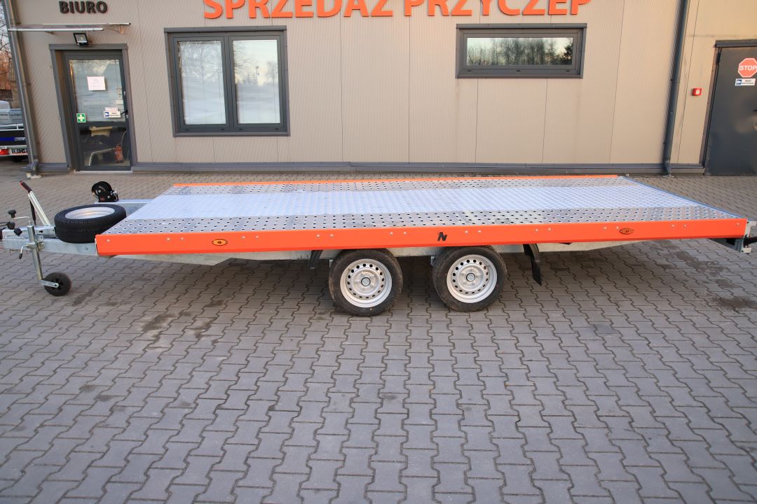 Niewiadów Mars NM 4.5 13C alu ryfel pomarańczowa blenda - twin-axle car transporter, 450x195 cm, GVW 2700 kg - image 5