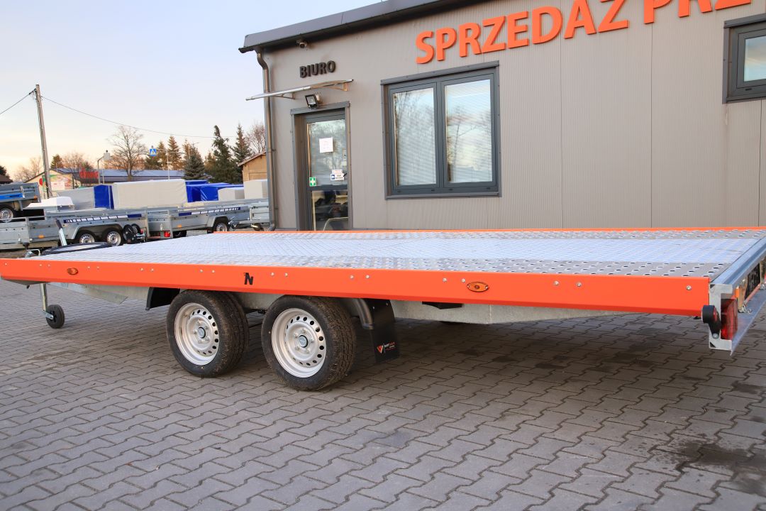 Niewiadów Mars NM 4.5 13C alu ryfel pomarańczowa blenda - twin-axle car transporter, 450x195 cm, GVW 2700 kg - image 7