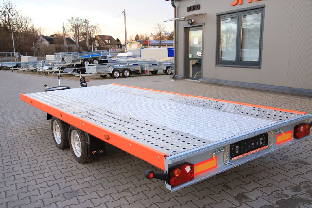 Niewiadów Mars NM 4.5 13C alu ryfel pomarańczowa blenda - twin-axle car transporter, 450x195 cm, GVW 2700 kg - image 9