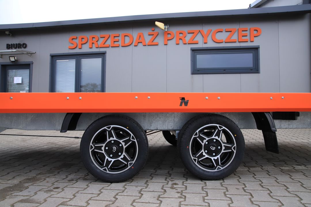 Niewiadów Mars NM 4.5 13C alu ryfel pomarańczowa blenda alu felgi - twin-axle car transporter, 450x195 cm, GVW 2700 kg - image 3