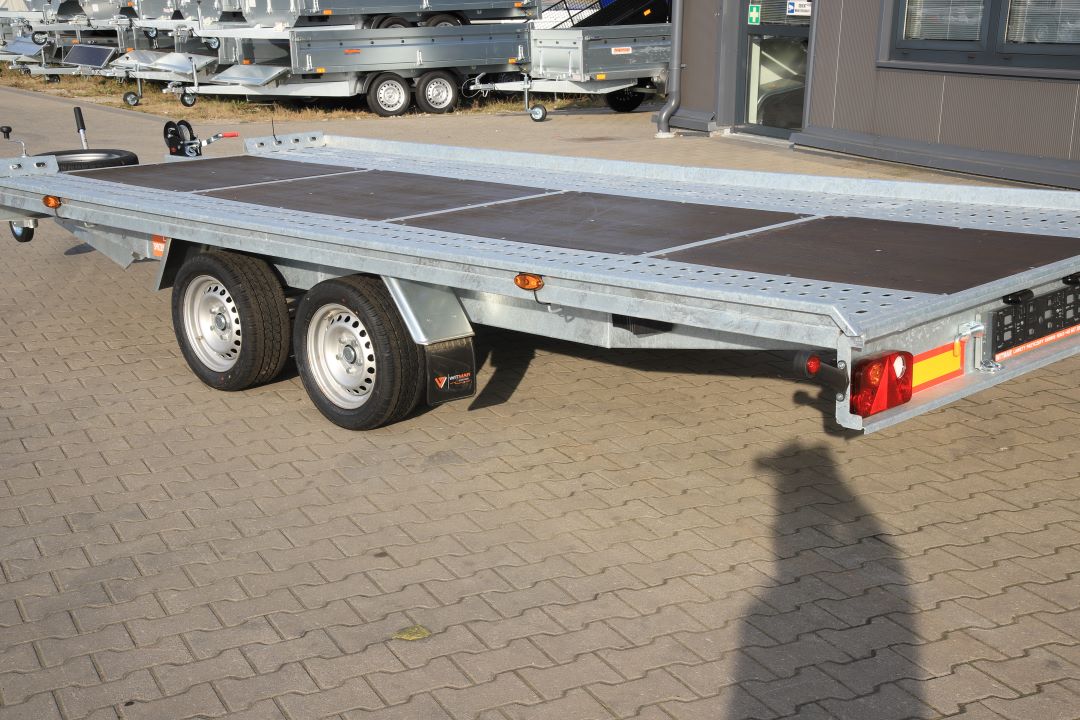 Niewiadów Mars SM 4.5 - twin-axle car transporter, 450x210 cm, GVW 2700 kg - image 4