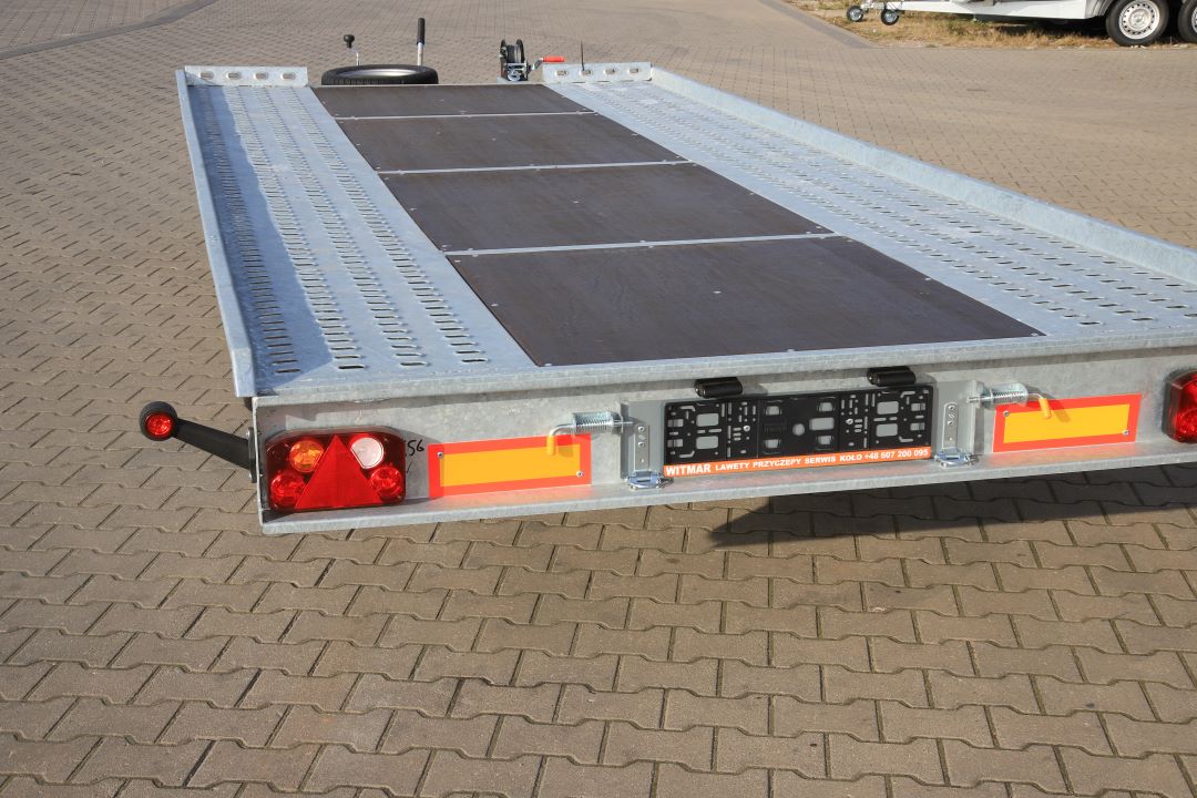 Niewiadów Mars SM 4.5 - twin-axle car transporter, 450x210 cm, GVW 2700 kg - image 5