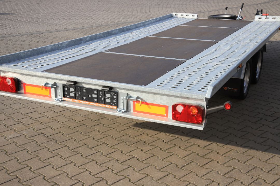 Niewiadów Mars SM 4.5 - twin-axle car transporter, 450x210 cm, GVW 2700 kg - image 6