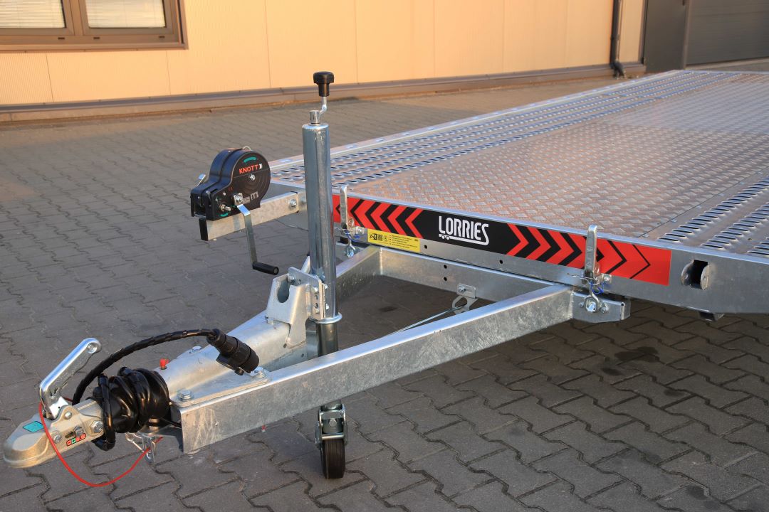 Lorries PL27-4521 uchylna alu ryfel - twin-axle car transporter, 450x210 cm, GVW 2700 kg - image 4