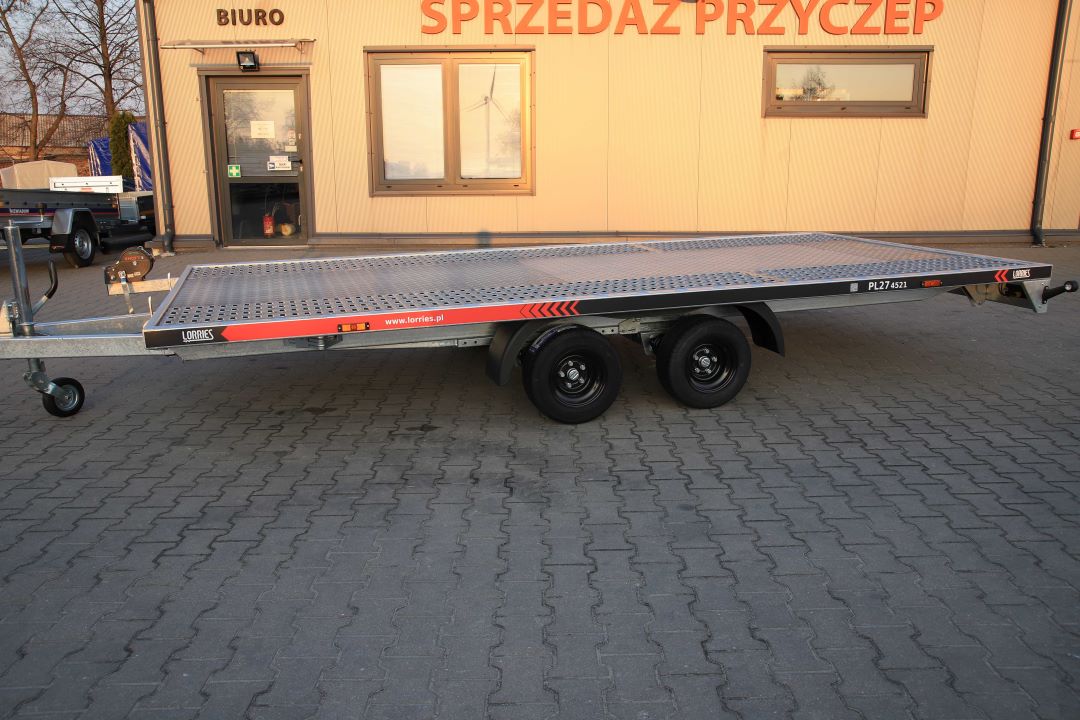 Lorries PL27-4521 uchylna alu ryfel - twin-axle car transporter, 450x210 cm, GVW 2700 kg - image 5