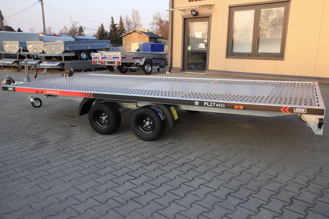 Lorries PL27-4521 uchylna alu ryfel - twin-axle car transporter, 450x210 cm, GVW 2700 kg - image 6