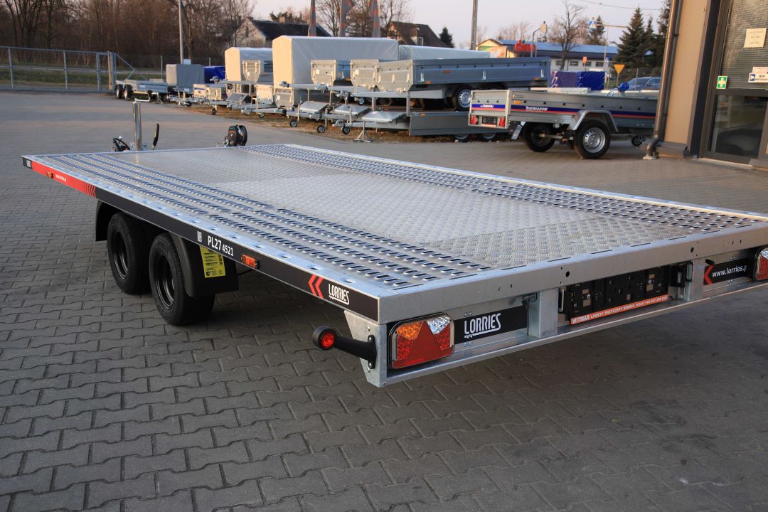 Lorries PL27-4521 uchylna alu ryfel - twin-axle car transporter, 450x210 cm, GVW 2700 kg - image 7