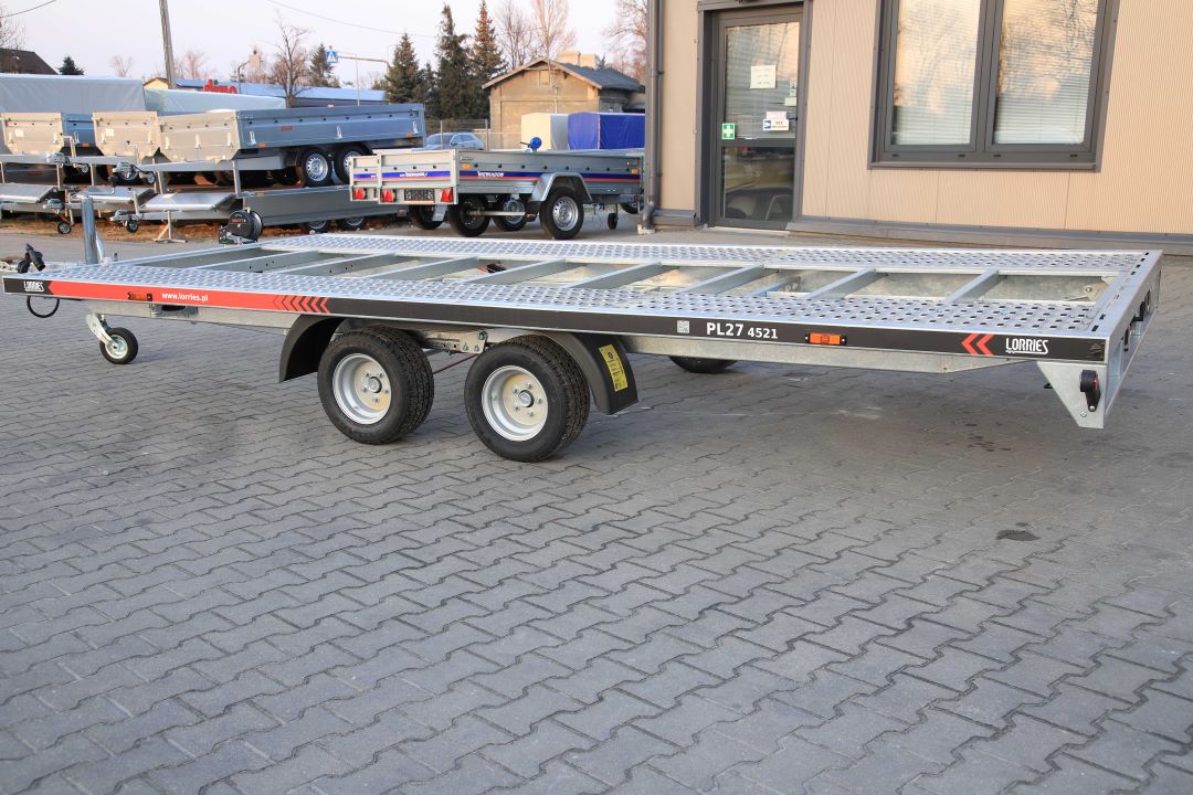 Lorries PL27-4521 uchylna full LED - twin-axle car transporter, 450x210 cm, GVW 2700 kg - image 2
