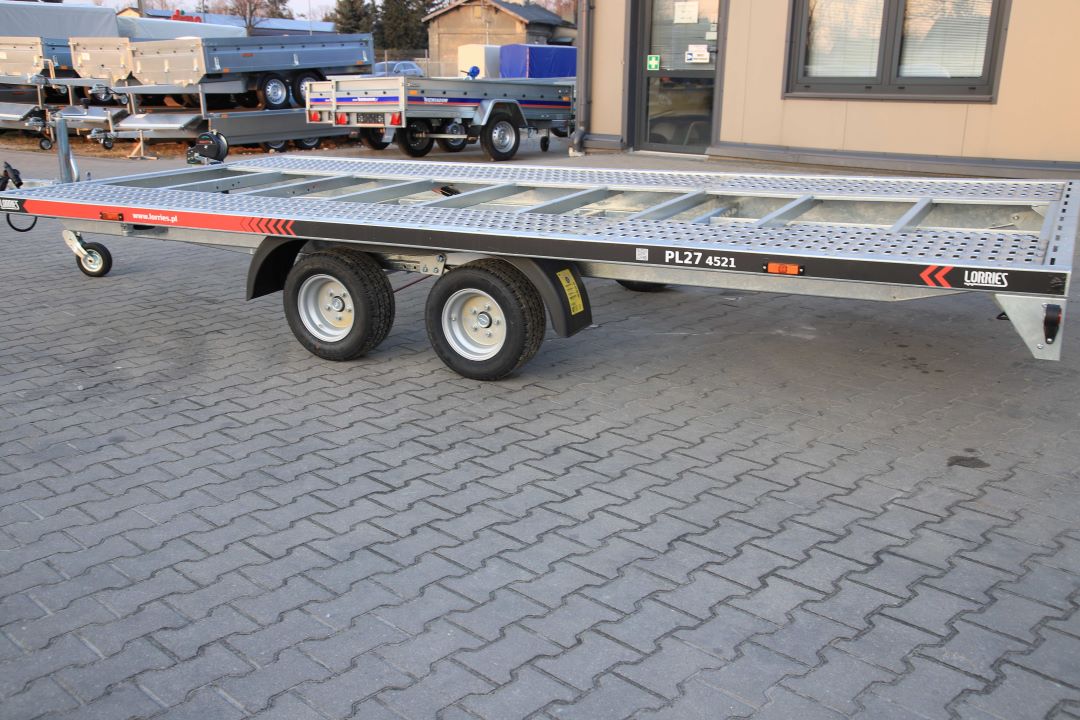 Lorries PL27-4521 uchylna full LED - twin-axle car transporter, 450x210 cm, GVW 2700 kg - image 7