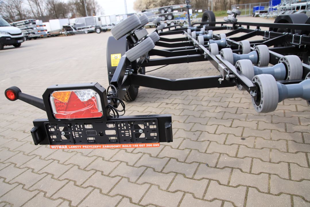 Lorries PP25-8025 tylne lampy LED z rolkami - boat trailer, 780x252 cm, GVW 2700 kg - image 7