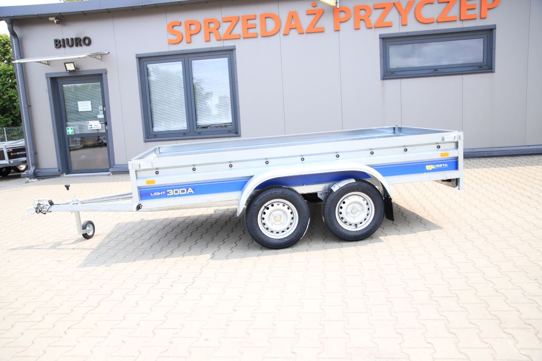 Vesta LIGHT 30DA - light twin-axle trailer, 300x150 cm, GVW 750 kg - image 3