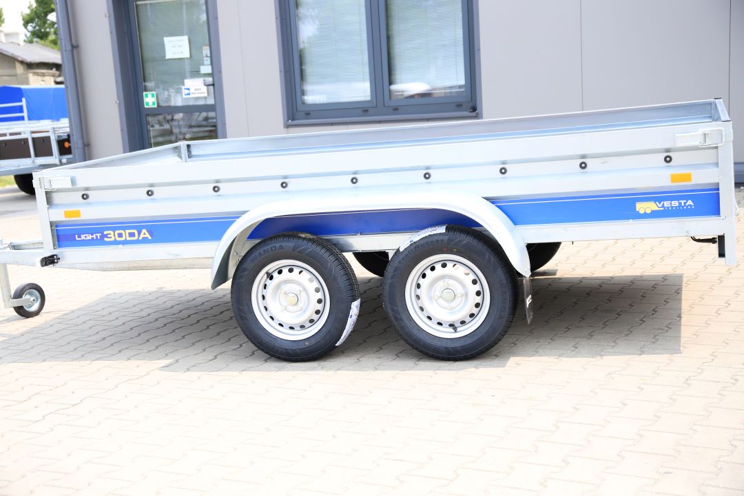 Vesta LIGHT 30DA - light twin-axle trailer, 300x150 cm, GVW 750 kg - image 5