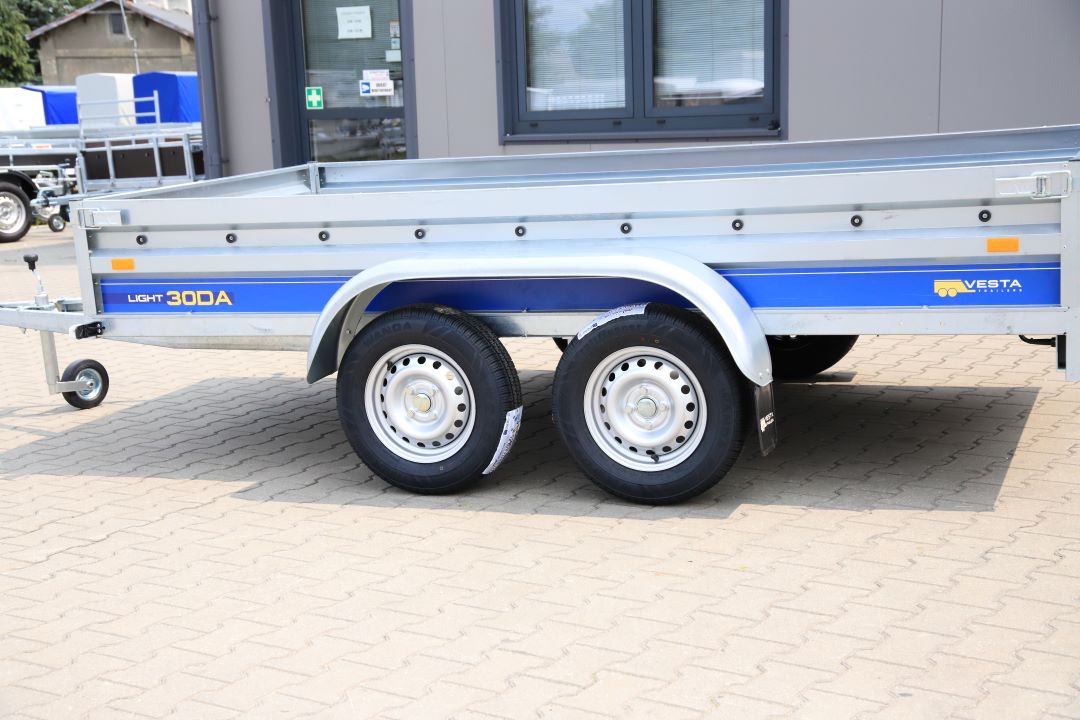 Vesta LIGHT 30DA - light twin-axle trailer, 300x150 cm, GVW 750 kg - image 6