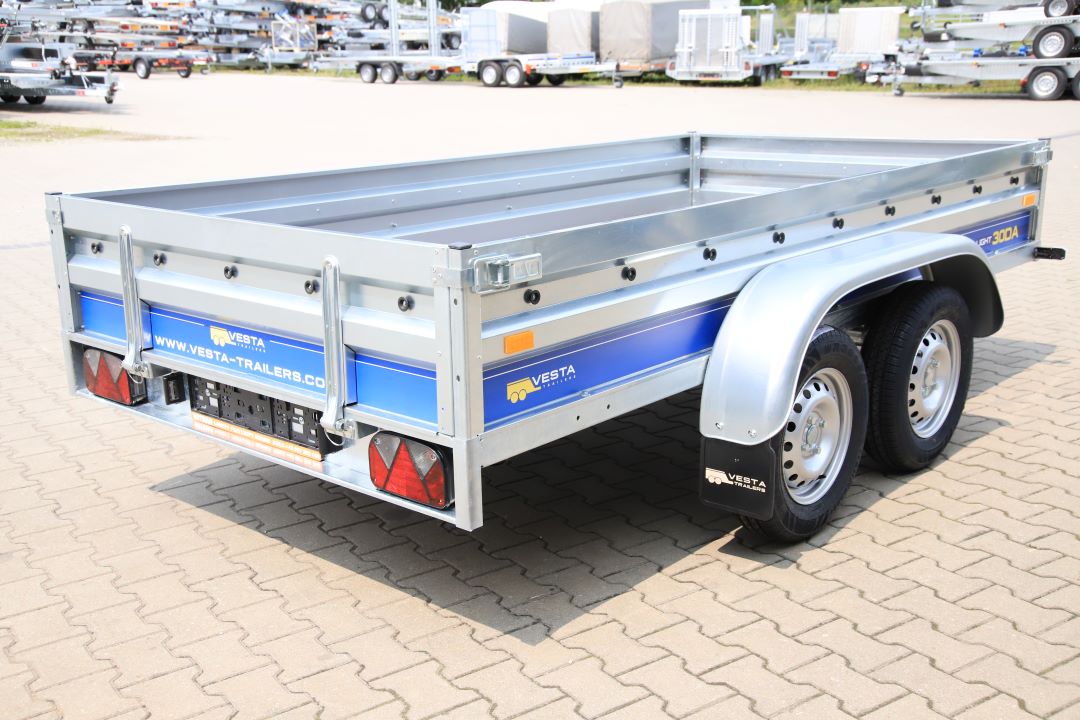 Vesta LIGHT 30DA - light twin-axle trailer, 300x150 cm, GVW 750 kg - image 9
