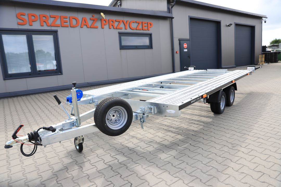 Balhanger OPTILIFT 2745 uchylna full LED - twin-axle car transporter, 450x210 cm, GVW 2700 kg - image 3