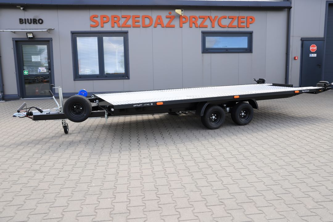 Balhanger OPTILIFT 2745 uchylna alu ryfel full LED ID217 - zweiachsiger Autotransporter, 450x210 cm, zGG 2700 kg
