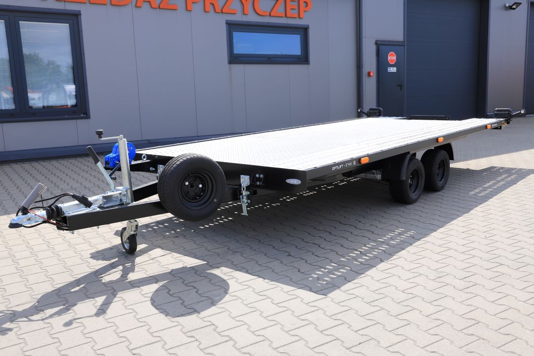 Balhanger OPTILIFT 2745 uchylna alu ryfel full LED ID217 - twin-axle car transporter, 450x210 cm, GVW 2700 kg - image 3