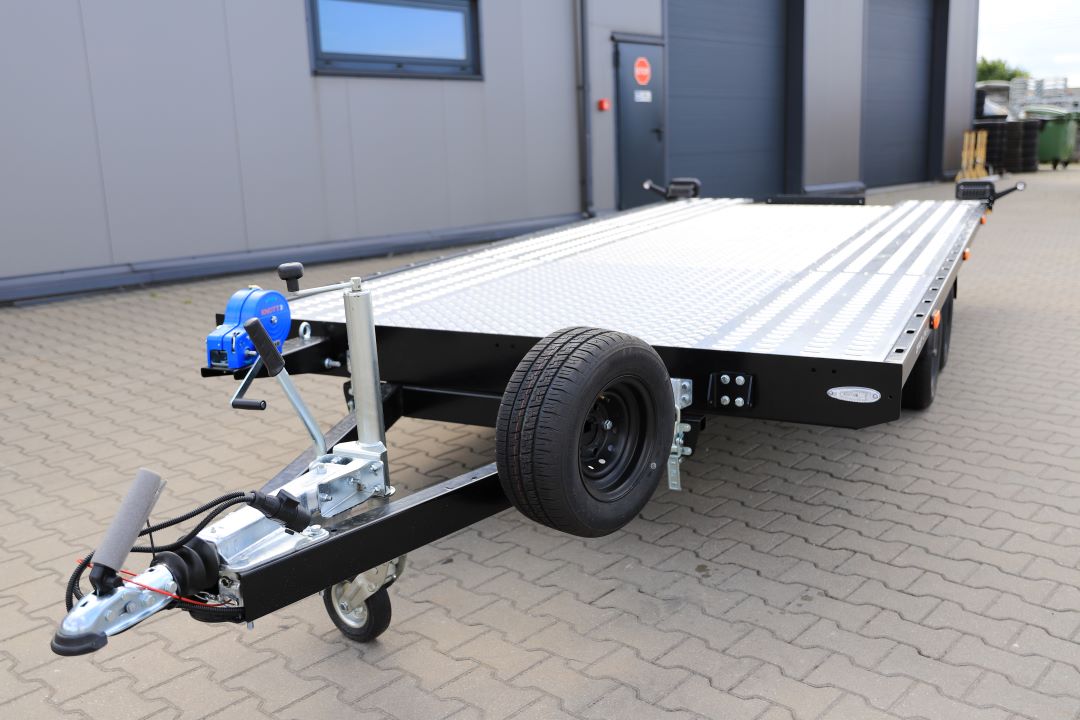Balhanger OPTILIFT 2745 uchylna alu ryfel full LED ID217 - twin-axle car transporter, 450x210 cm, GVW 2700 kg - image 5