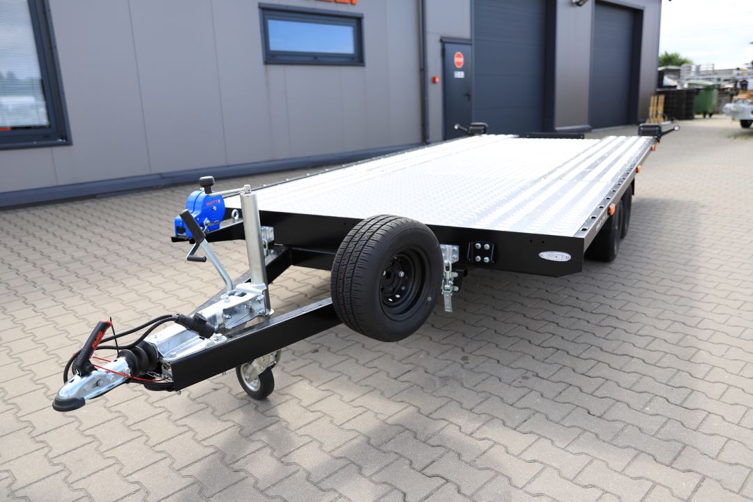 Balhanger OPTILIFT 2745 uchylna alu ryfel full LED ID217 - twin-axle car transporter, 450x210 cm, GVW 2700 kg - image 6