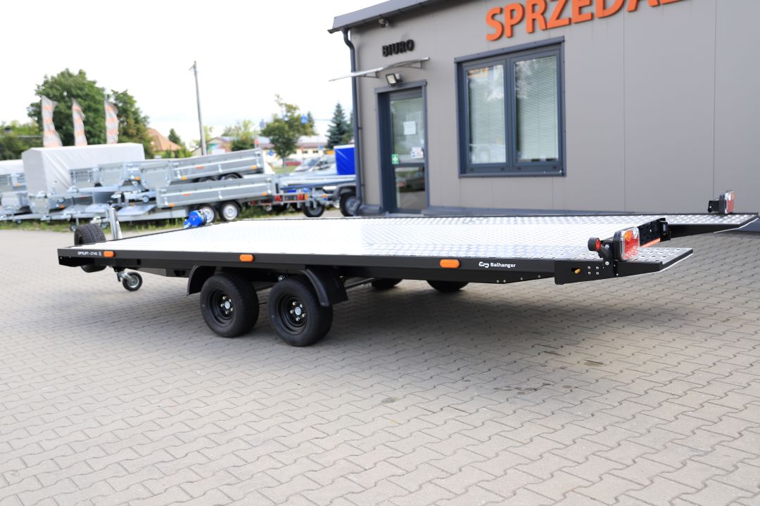 Balhanger OPTILIFT 2745 uchylna alu ryfel full LED ID217 - twin-axle car transporter, 450x210 cm, GVW 2700 kg - image 8
