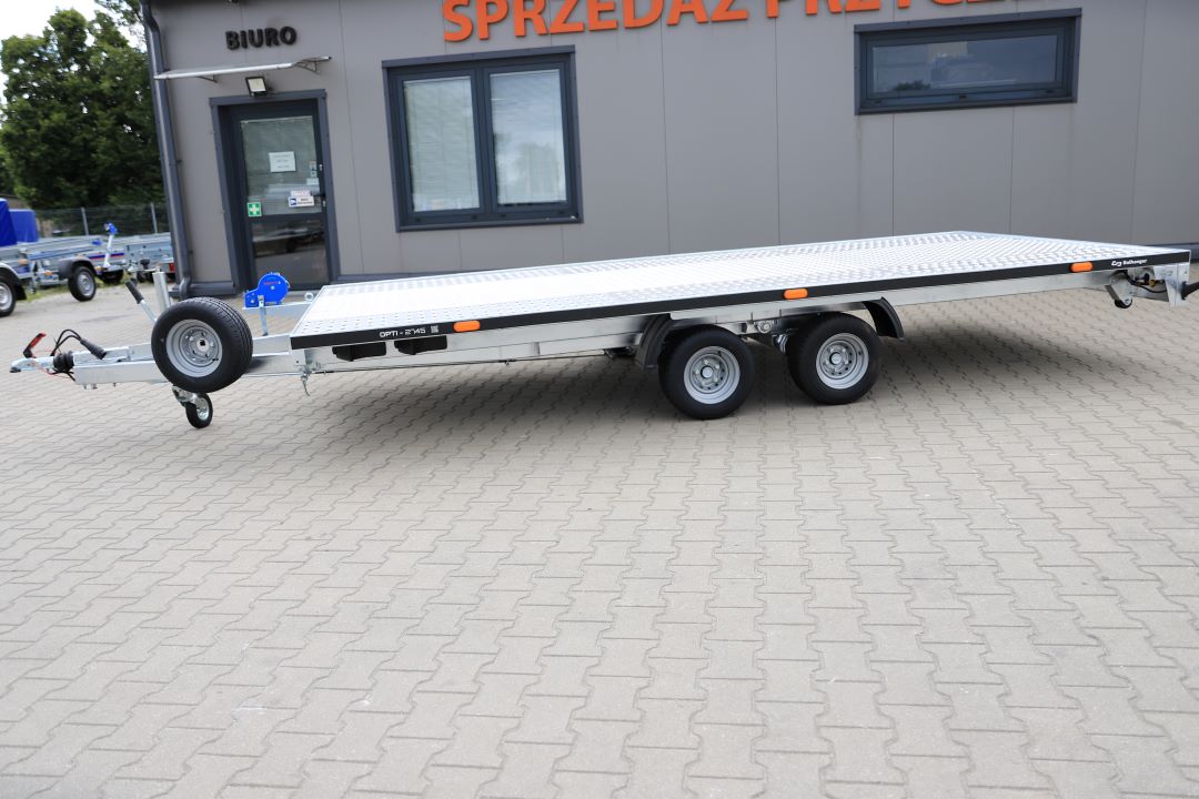 Balhanger OPTI 2745 z podjazdami uchylna alu ryfel - zweiachsiger Autotransporter, 450x210 cm, zGG 2700 kg - Bild 4