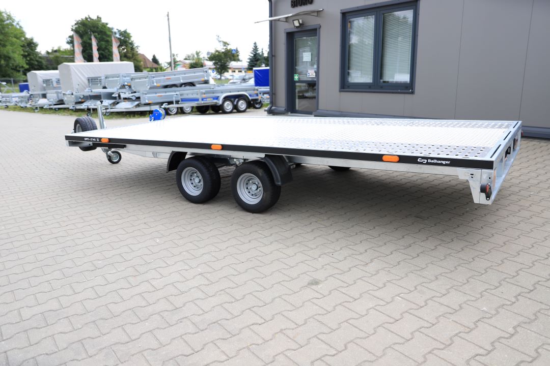 Balhanger OPTI 2745 z podjazdami uchylna alu ryfel - zweiachsiger Autotransporter, 450x210 cm, zGG 2700 kg - Bild 5
