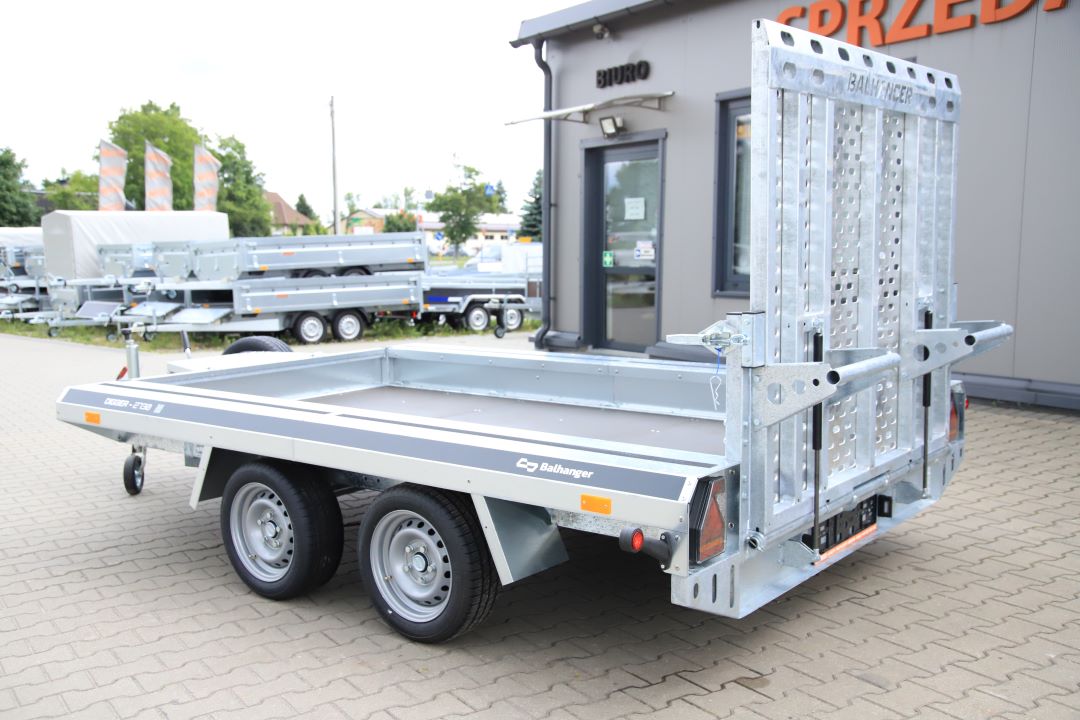 Balhanger DIGGER 2730 z trapem wjazdowym – przyczepa pod minikoparkę, 300x155 cm, DMC 2700 kg - zdjęcie 7