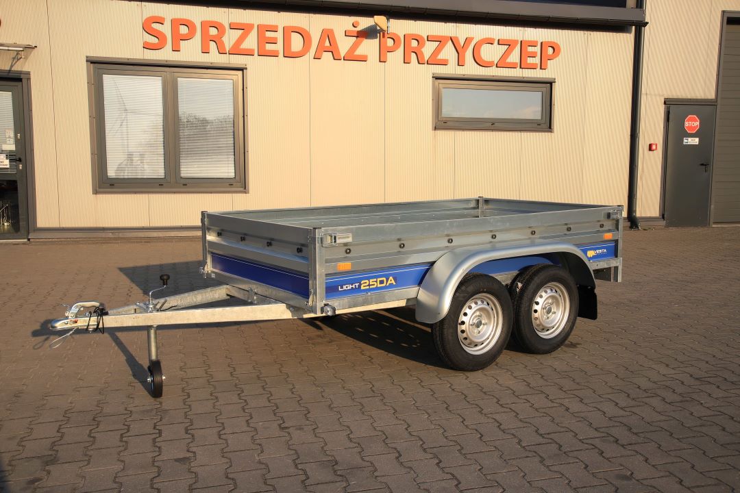 Vesta LIGHT 25 DA - leichter zweiachsiger Anhänger, 251x135 cm, zGG 750 kg