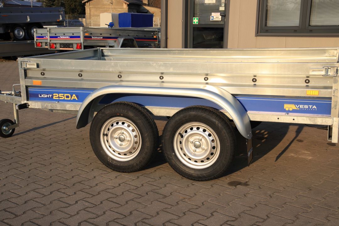 Vesta LIGHT 25 DA - light twin-axle trailer, 251x135 cm, GVW 750 kg - image 4