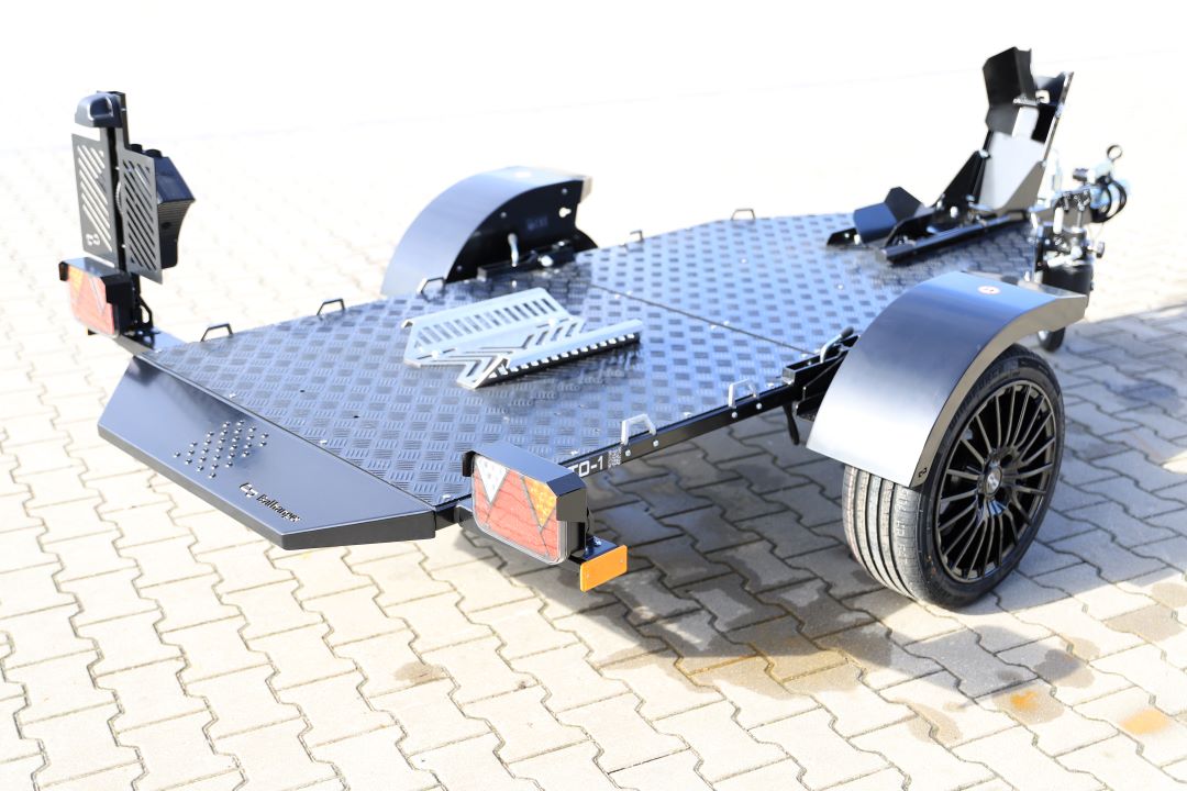 Balhanger MOTO-1 BLACK – przyczepa motocyklowa / quad, 238x104 cm, DMC 750 kg - zdjęcie 5