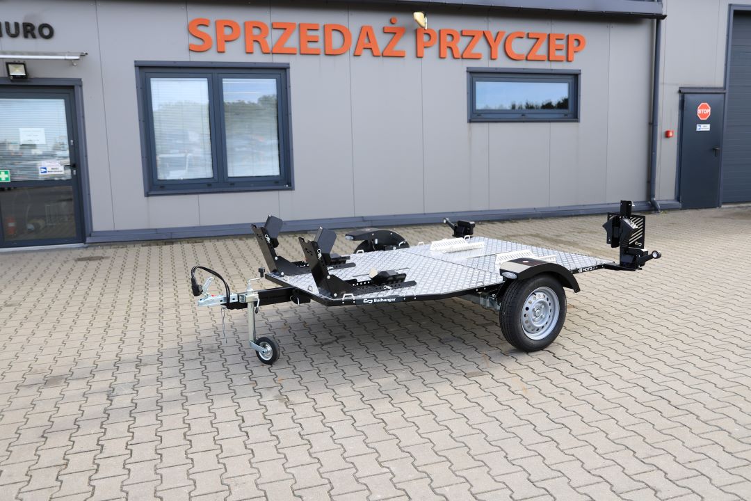 Balhanger MOTO-2 – przyczepa motocyklowa / quad, 239x174 cm, DMC 750 kg