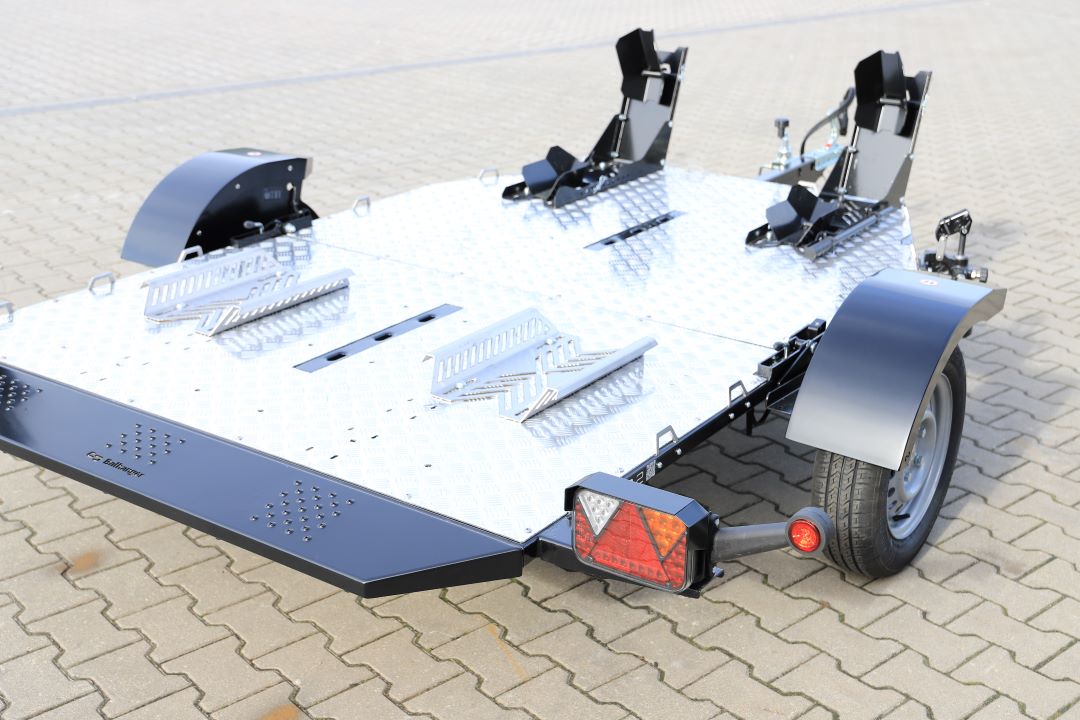 Balhanger MOTO-2 – przyczepa motocyklowa / quad, 239x174 cm, DMC 750 kg - zdjęcie 4