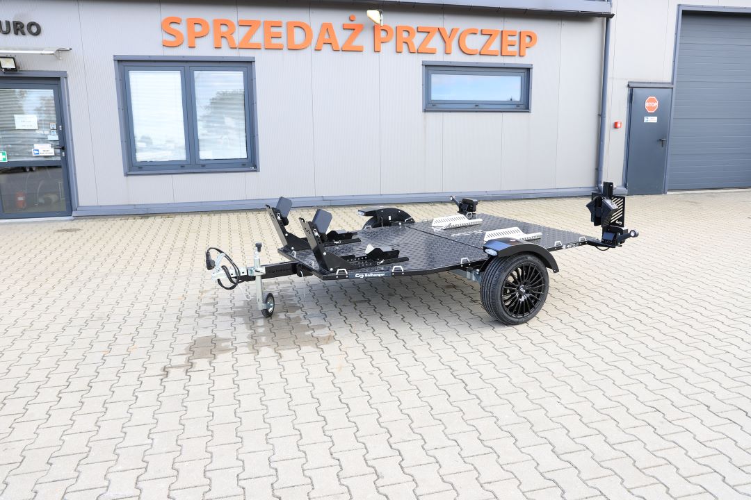 Balhanger MOTO-2 BLACK – przyczepa motocyklowa / quad, 239x174 cm, DMC 750 kg