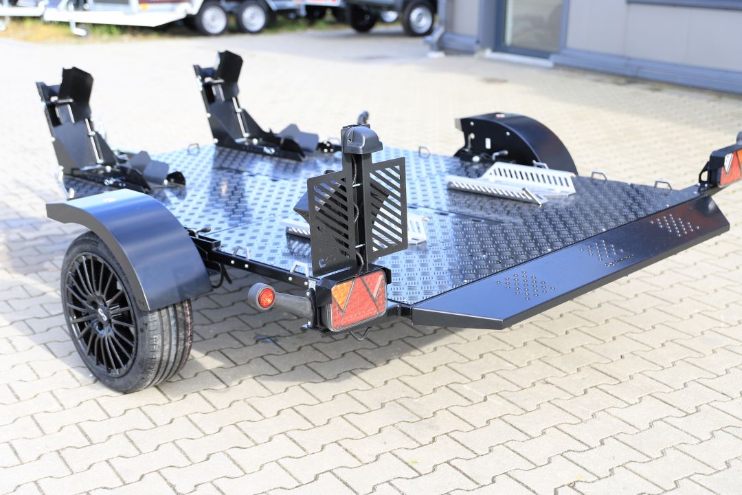 Balhanger MOTO-2 BLACK – przyczepa motocyklowa / quad, 239x174 cm, DMC 750 kg - zdjęcie 4