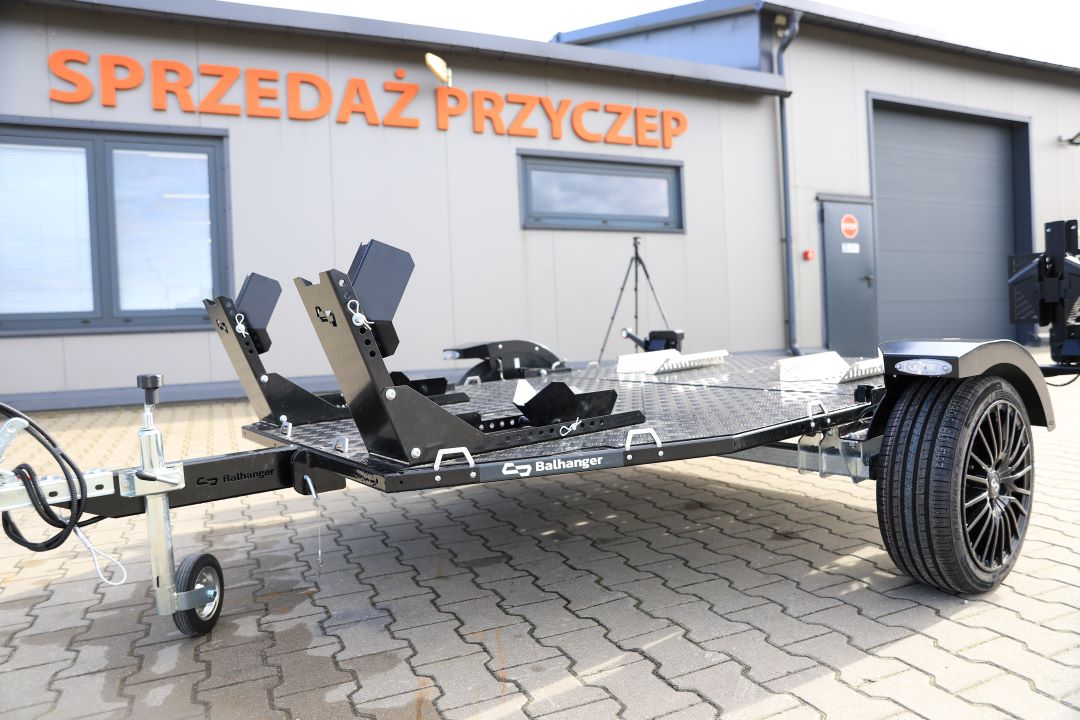 Balhanger MOTO-2 BLACK – przyczepa motocyklowa / quad, 239x174 cm, DMC 750 kg - zdjęcie 10