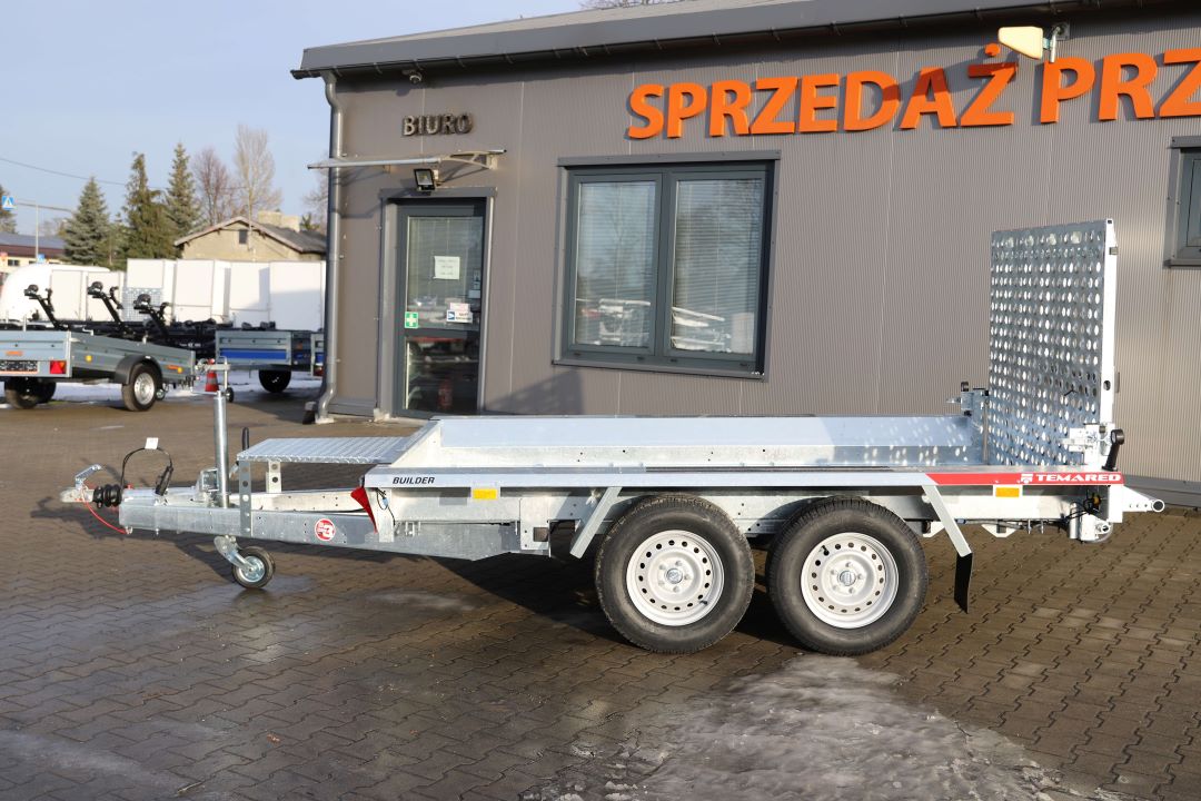 Temared BUILDER 3 3015/2 S 2 standard ID243 - mini excavator / construction equipment trailer, 300x150 cm, GVW 2700 kg - image 3