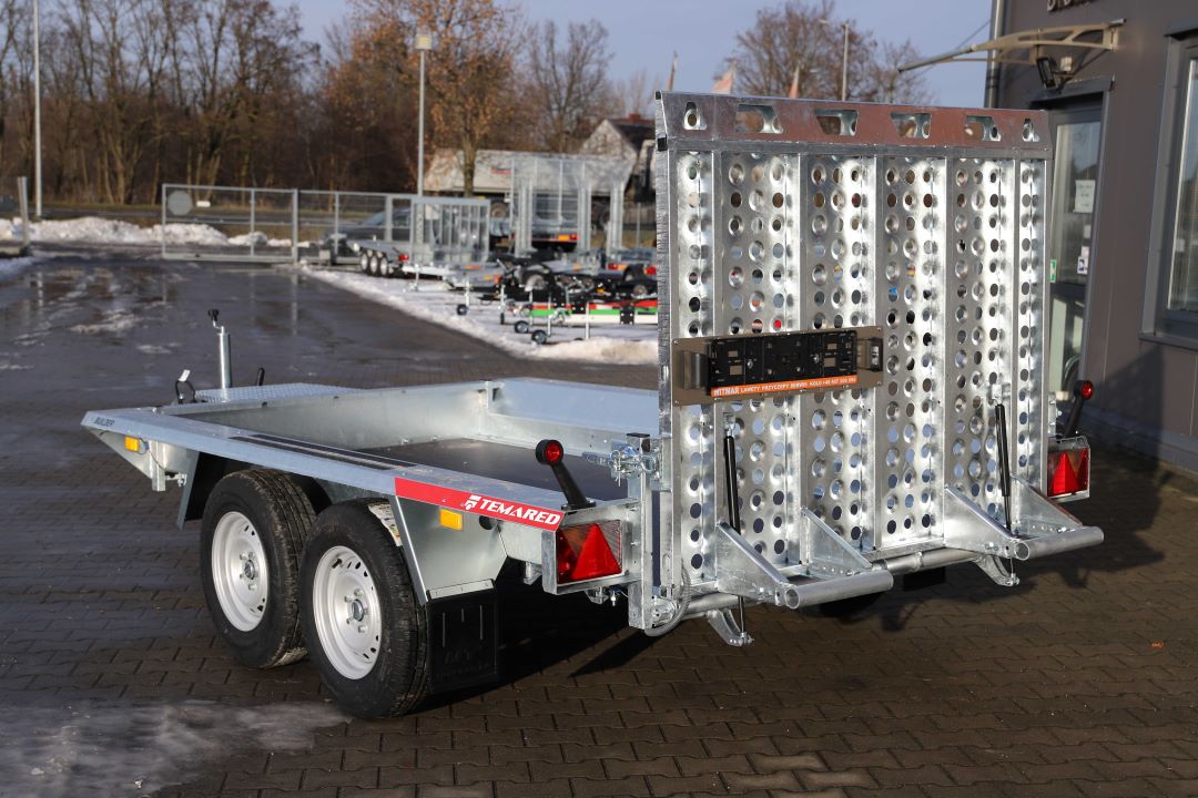 Temared BUILDER 3 3015/2 S 2 standard ID243 - mini excavator / construction equipment trailer, 300x150 cm, GVW 2700 kg - image 4