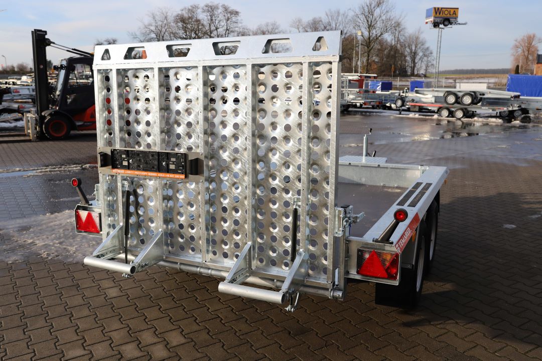 Temared BUILDER 3 3015/2 S 2 standard ID243 - mini excavator / construction equipment trailer, 300x150 cm, GVW 2700 kg - image 6