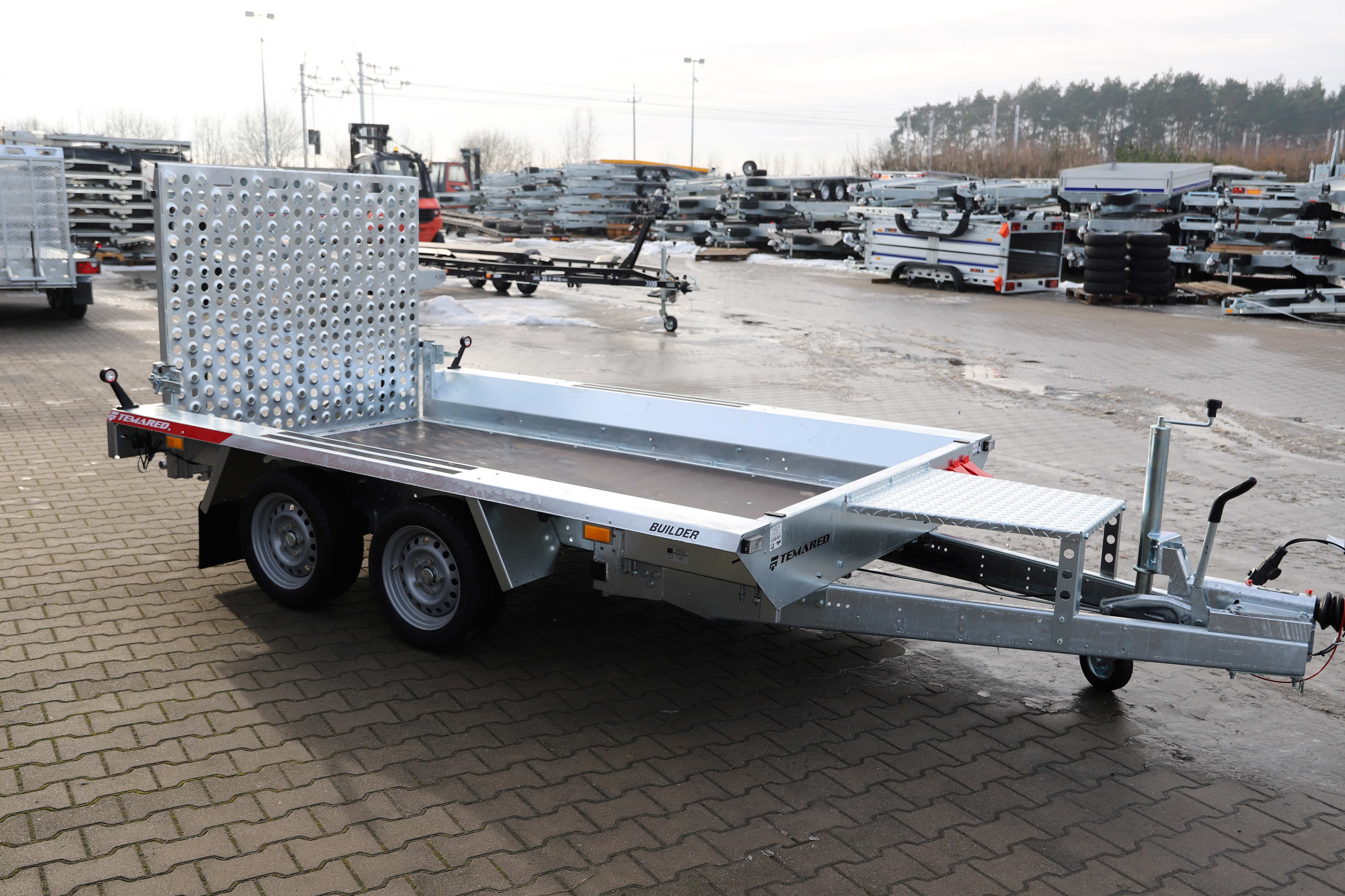 Temared BUILDER 3 3015/2 S 2 standard ID244 - mini excavator / construction equipment trailer, 300x150 cm, GVW 2700 kg - image 6