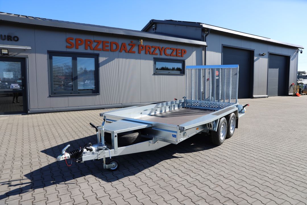 Brenderup MT3651T B - Anhänger für Minibagger und Baumaschinen, 365x180 cm, zGG 3500 kg