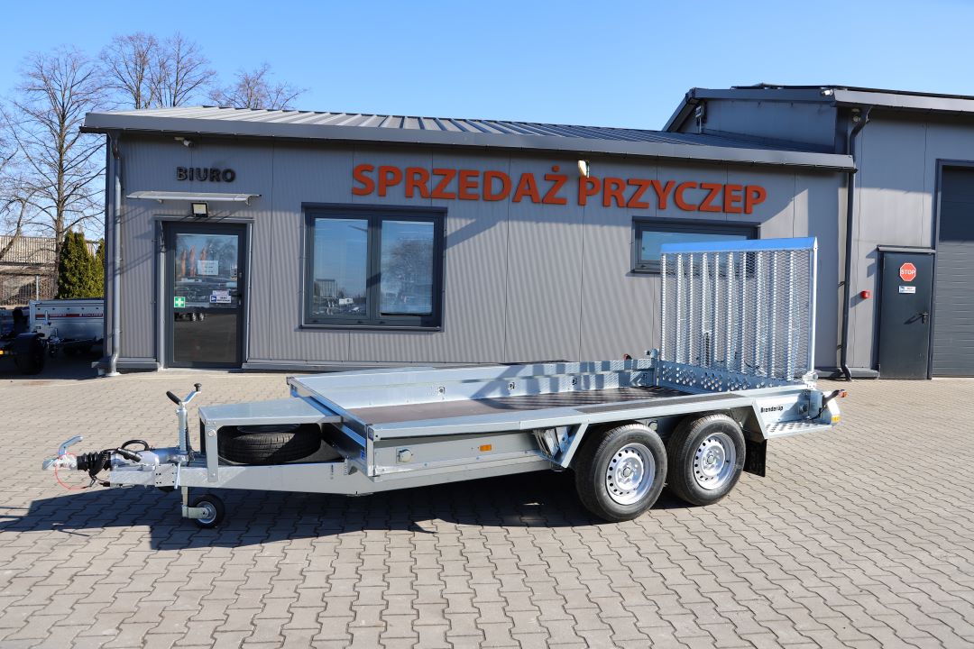 Brenderup MT3651T B - mini excavator / construction equipment trailer, 365x180 cm, GVW 3500 kg - image 3
