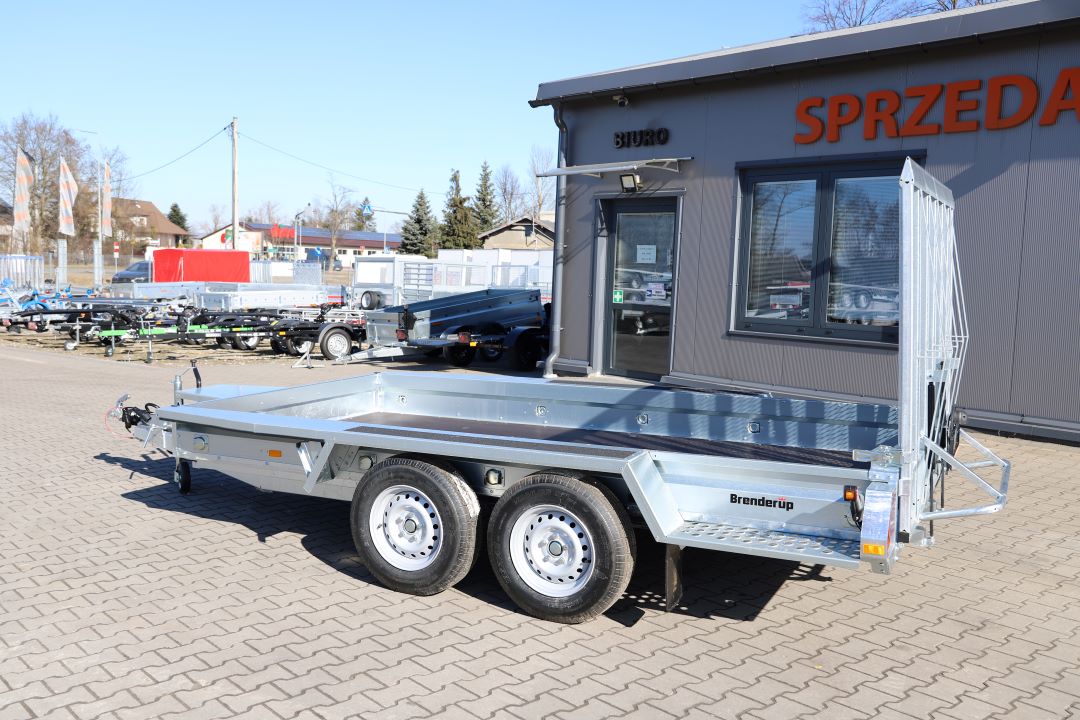 Brenderup MT3651T B - mini excavator / construction equipment trailer, 365x180 cm, GVW 3500 kg - image 4