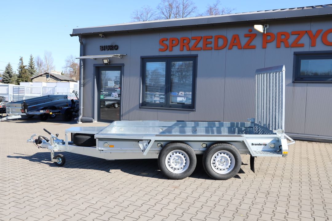 Brenderup MT3080T B - mini excavator / construction equipment trailer, 308x152 cm, GVW 2700 kg - image 3