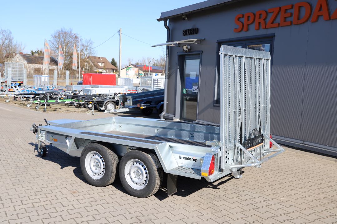 Brenderup MT3080T B - mini excavator / construction equipment trailer, 308x152 cm, GVW 2700 kg - image 4