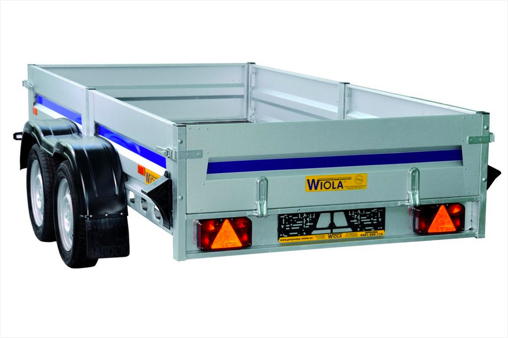 Wiola Mazowia Komfort Plus - light twin-axle trailer, 272x132 cm, GVW 750 kg - image 2