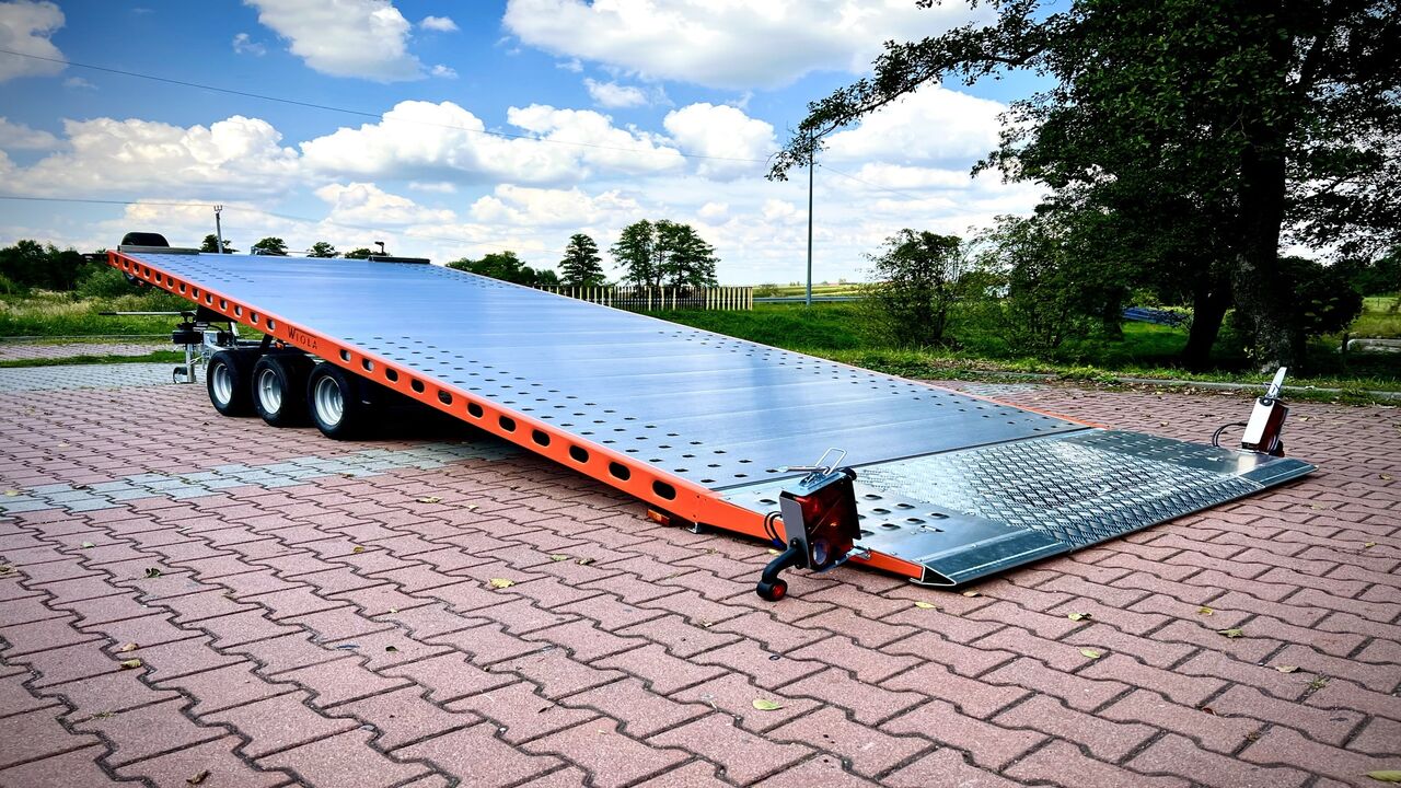 Wiola L35G80 - three-axle car transporter, 794x204 cm, GVW 3500 kg - image 3
