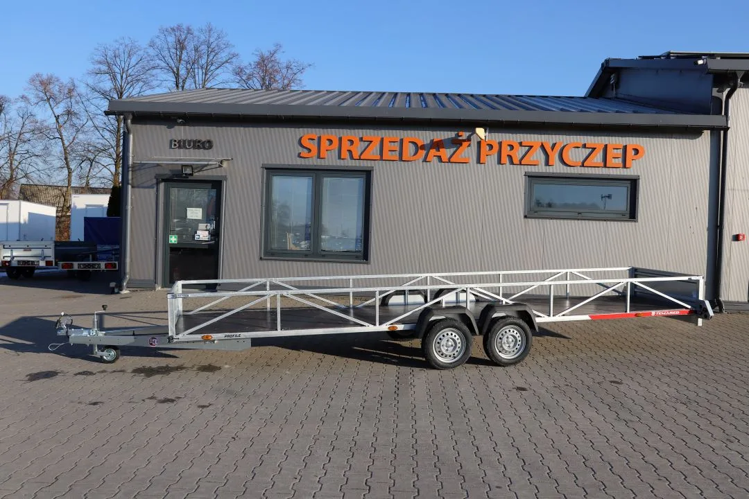 TEMARED Przyczepa dłużycowa 606x122x40cm Podłoga sklejka - image 2